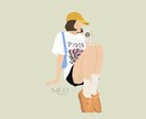 SNSアイコン｜ゆるかわ・おしゃれイラスト描きます 写真をもとに、あなただけの特別なアイコンを作成します イメージ1