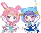 ぷにっと可愛いミニキャライラストお描きます 第一印象を『可愛い』に！差分イラストやグッズ販売用にも！ イメージ8