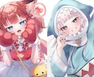 VTuber1枚絵、オリキャラアイコンなど描きます 厚塗りでSNSで使えるアイコンを作成します！ イメージ4