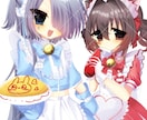 商用使用OK!萌え可愛いイラストをお描きします 平成のギャルゲのような萌え萌えイラストをご提供します♪ イメージ5