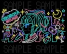 シティポップなネオン風の1枚絵お描きいたします MVやグッズ、記念日のプレゼントに イメージ6