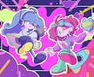 カートゥーン風！レトロポップなイラストお描きします レトロとポップの間に少しスパイス効かせた世界観をイラストに イメージ4