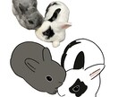 うさぎのイラスト描きます SNSアイコンなどにご使用ください♩ イメージ2