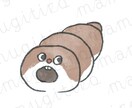 個人様限定◌うっすら似顔絵◌あなたをパンにします ⳮお好みの、おいしいパンになりきってSNSライフを楽しもうⳮ イメージ7