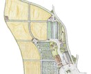 可愛らしい手描き地図を描き起こします 将来の夢や計画、現在・過去・未来を手描で航空写真風に描きます イメージ3
