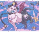 アイコン・1枚絵・似顔絵などイラスト提供します キラキラ×レトロなイラストで個性をアピール イメージ10