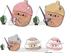 ほっこり癒されるゆる可愛いイラストをお描きします アイコンヘッダー配信画面、人物動物、様々なゆる絵対応してます イメージ6