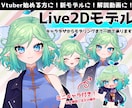 VtuberのLive2Dモデルを作成します かわいいデフォルメ付き！キャラデザ～モデリング一括で承ります イメージ1