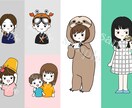 シンプルでかわいいイラスト描きます アイコンや挿絵などにオススメです！ イメージ4