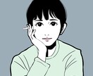 おしゃれな線画の似顔絵イラスト書きます SNSアイコン、ウェルカムボード、オリジナルグッズなど イメージ3