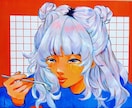 印象的な1枚絵を描きます アナログ、デジタルのイラストを描きます。 イメージ2