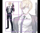キャラクターの立ち絵を制作いたします TRPGや配信などに使用可能な立ち絵を制作いたします！ イメージ3
