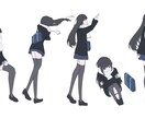商用込◎おまけ有！IRIAM用立ち絵を描きます IRIAM◎Live2Dパーツ分け◎著作権相談◎ イメージ8