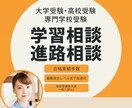 学習相談/進路相談/学習コーチング指導します 合格実績多数指導歴26年トップ講師が的確なアドバイスします！ イメージ1