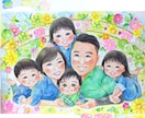 大人数も！優しいタッチの柔らかい似顔絵を描きます 還暦/結婚式/プレゼント/カップル/ペットなど イメージ2