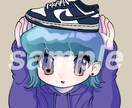 個性抜群！❤︎可愛いデフォルメアイコン描きます ✝️派手な色彩とちょっぴり闇を感じる可愛さ✝️ イメージ4