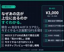 競合MEO分析レポートを即出力します なぜ競合だけ上位？AIが数分で原因を可視化 イメージ1
