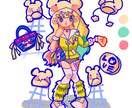 キャラ立ち絵(全身)お描きします 現IRIAMライバー 元歌い手が寄り添ってイラスト描きます イメージ2