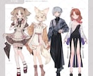 キャラクター立ち絵制作いたします ◆新衣装など衣装デザインのみも○ イメージ4