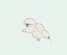 わんちゃんねこちゃんのデジタルイラスト描きます あなたのかわいいペットをシンプル線画で描かせてくださいᐝ イメージ1