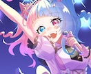 クオリティの高いアイコンイラスト制作します 歌ってみたMV、キービジュ、サムネ、グッズ、挿絵などにも！ イメージ1