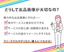 サービスの魅力が伝わる！ココナラ出品画像作成します 修正回数は無制限！ココナラ出品のお手伝いをいたします イメージ2