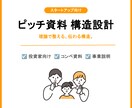 スタートアップ向けピッチ構成設計します 見た目より、説得力を重視した「伝わる」資料を設計します イメージ1