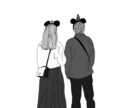 お気に入りのお写真をイラストに致します モノクロ線画とカラー塗りイラストお選びできます♡ イメージ6