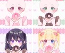 商用利用込み！ドーナツを食べてる女の子描きます テンプレートを元に可愛く作成します！ イメージ2