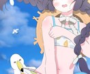 アニメ塗りでキャラクターを描きます 世界で1枚だけの空気感のあるイラストを。 イメージ7