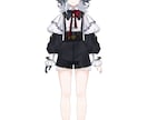 IRIAMやLive2Dで使える 立ち絵描きます Live2D化可能なパーツ分けイラストや立ち絵を描きます イメージ3