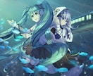 ご要望に合わせた一枚絵作成致します 小物、背景込み等まずはご相談ください。 イメージ1