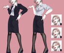 ゲームやTRPG,活動用の全身立ち絵制作いたします イケメン、美女からおじさんまで幅広く描けます！ イメージ6