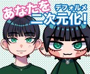 あなたの似顔絵、二次元化して描きます 二次元へようこそ！あなたもアニメの世界へ！ イメージ1