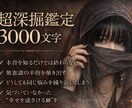 超深掘り3000文字してます 超深掘り3000文字鑑定！なんでも占います イメージ1