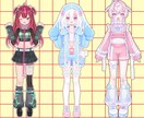 Vtuber向けパーツ分け立ち絵を作成します ご要望に沿ったデザイン、絵柄で仕上げます イメージ2
