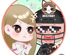 配信・SNSで使える！ぷっくりミニキャラ描きます ミニキャラ1体で配信もSNSも全部使える！ イメージ10