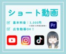 広告動画OK！ショート動画を制作します InstagramやTikToku、広告動画まで幅広く制作！ イメージ1