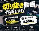 YouTubeの切り抜き動画を作成します テロップ・BGM・カット編集に対応！丁寧に編集いたします イメージ1