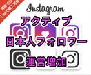 インスタ運用代行します Instagram日本人フォロワーが欲しい方へ50〜600人 イメージ1
