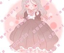 かわいいゆるふわ・ほんわかなイラスト描きます 雰囲気が気に入った方ぜひどうぞ シンプルな儚げイラスト イメージ2