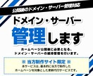 当方制作サイト限定｜ドメイン・サーバー管理します 公開後のドメイン・サーバー管理対応 ※当方制作サイト限定 イメージ1