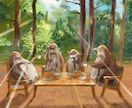 油絵風のゆるふわペンギンのイラスト作製します スマホやタブレットのサイズに対応/アイコン/商用利用/ イメージ2
