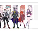 TRPG・配信・IRIAM等の立ち絵描きます 通常＋3つ表情差分付き！SDも描きます！ イメージ3