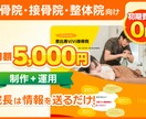 整骨院・整体院HP月5000円で制作運用します 実績139件が作る、SEO設計済みの整骨院専用テンプレート イメージ1