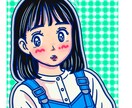 レトロ似顔絵であなたの世界観ごと描きます あなたの“可愛い”がひとめで伝わる♡ SNSアイコンにも◎ イメージ2