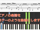 ピアノの楽譜から音ゲーのような動画を作成します どの鍵盤を押すのか可視化！演奏のイメージがつかめます♪ イメージ1