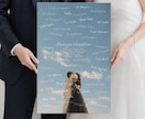ゲスト参加型の結婚証明書パネル作ります 厚さ7mmのマットパネル納品★ イメージ5