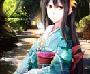 着物絵・和装絵得意ですのでよろしくお願い致します アマチュアですが和系のイラスト承ります! イメージ7