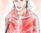 法廷画風似顔絵・アイコン描きます 被告の気分を味わいたい人へ・・・。 イメージ1